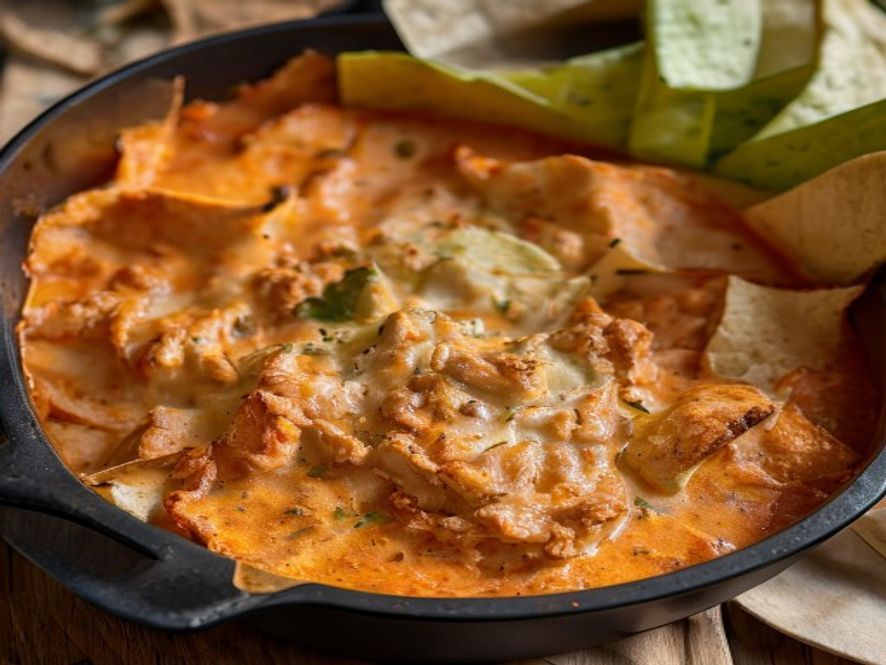 Buffalo chicken dip uit de oven