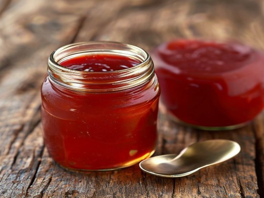 Zelfgemaakte tomatenketchup in Heinz-stijl