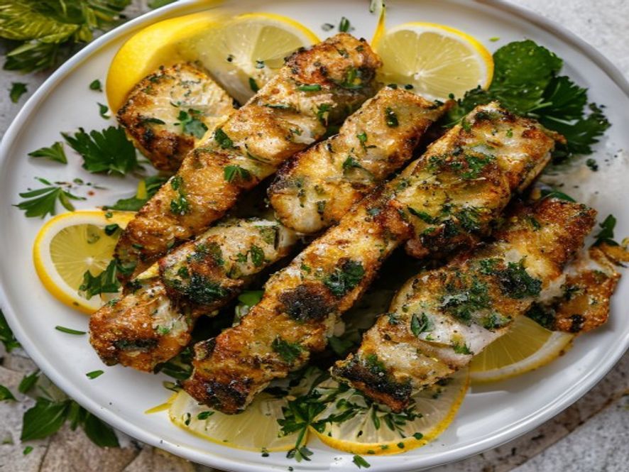 Vissticks in chermoula
