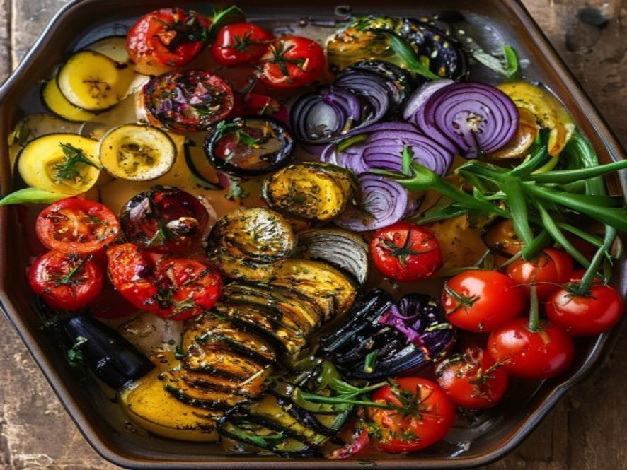Gegrilde groenten uit de oven
