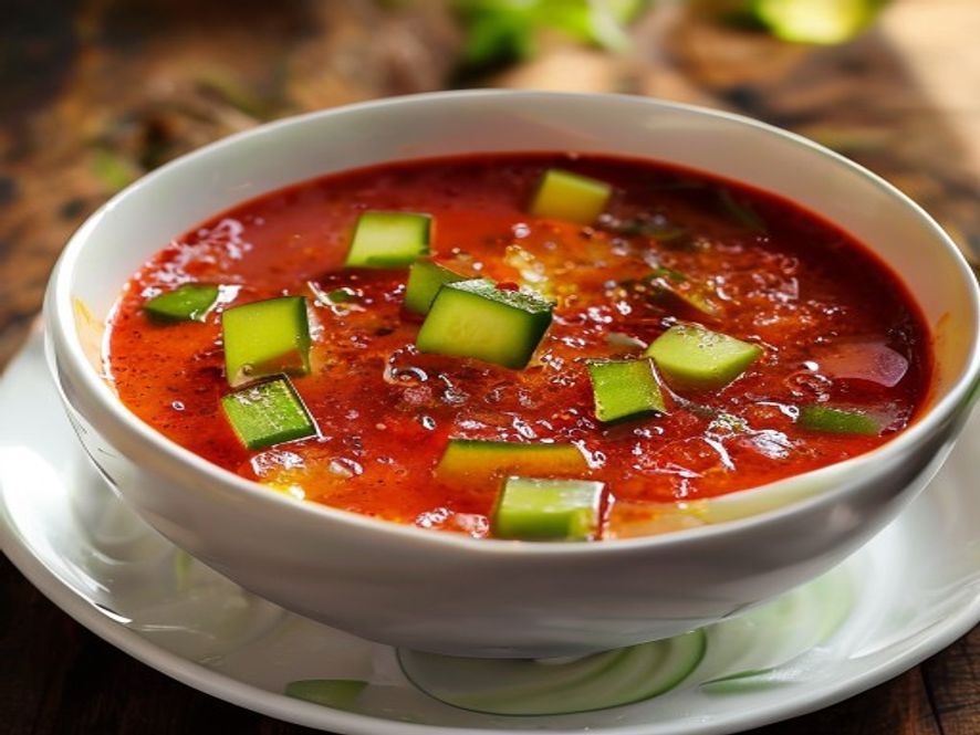 Gazpacho andaluz met komkommer