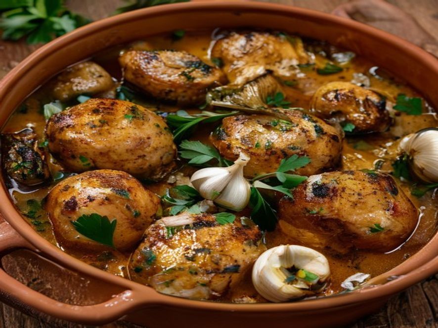 Pollo al ajillo - Spaanse knoflookkip