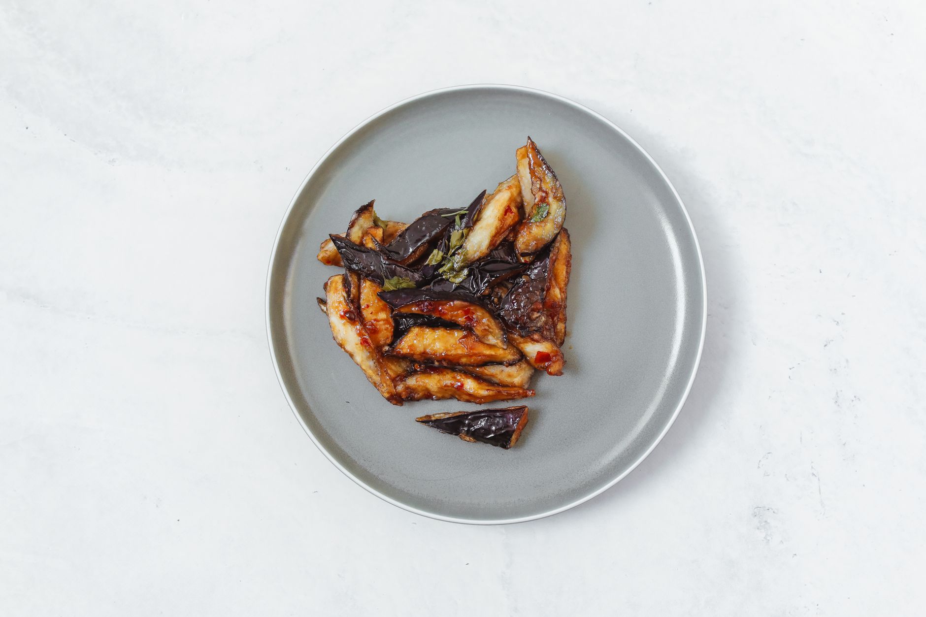 Berenjenas con miel - gefrituurde aubergine met honing