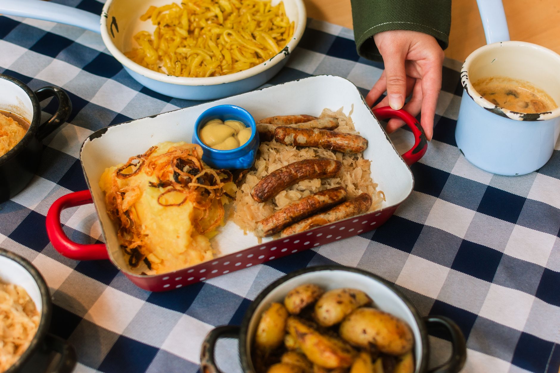 Bratwurst met zuurkool