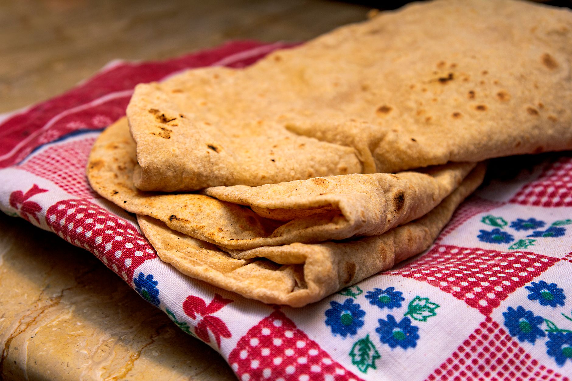 Chapati (Indiaas volkorenplatbrood)