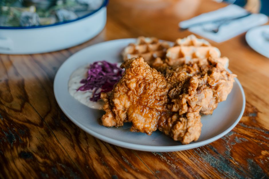 Chicken and waffles