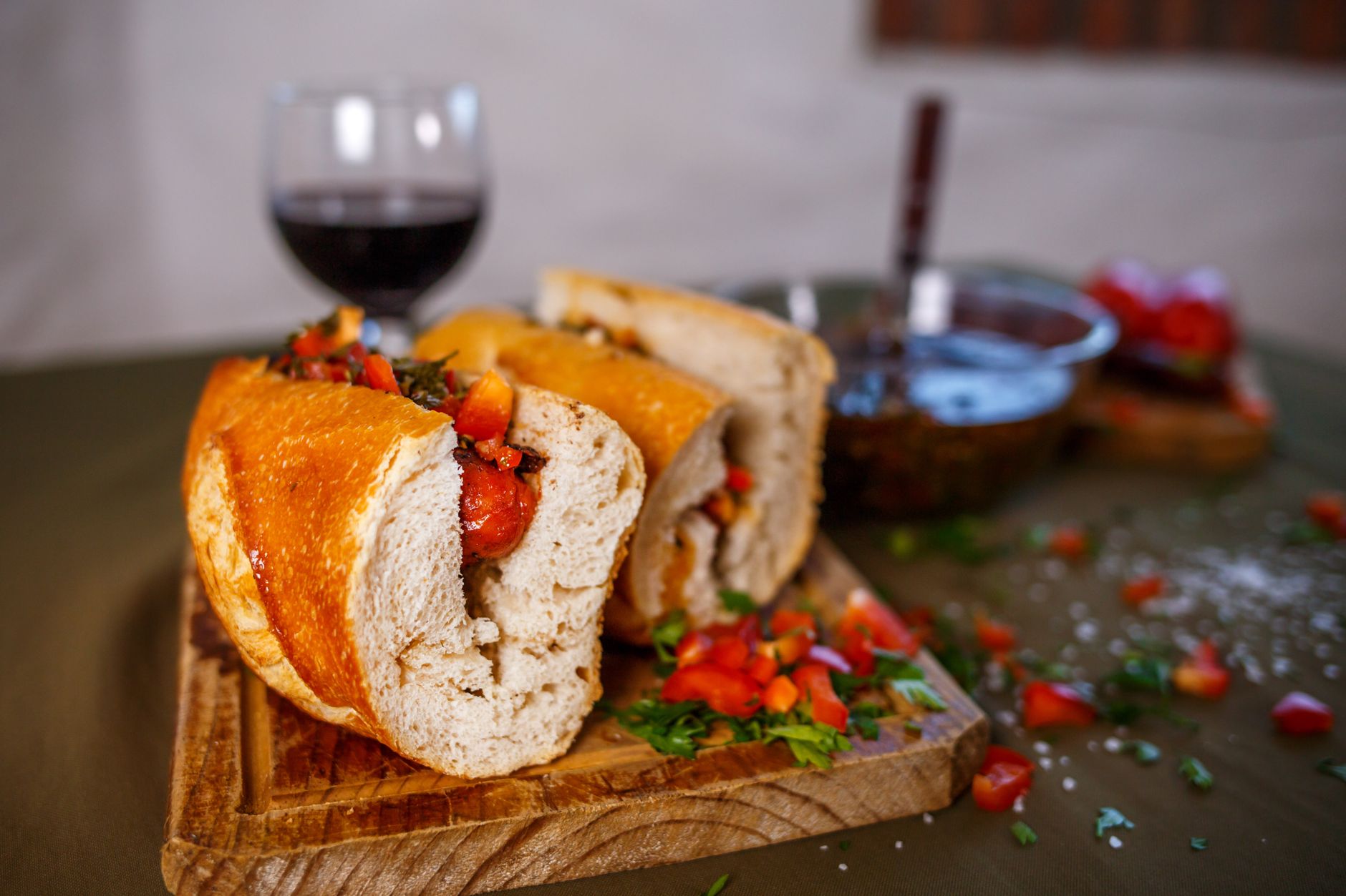 Choripán met chimichurri