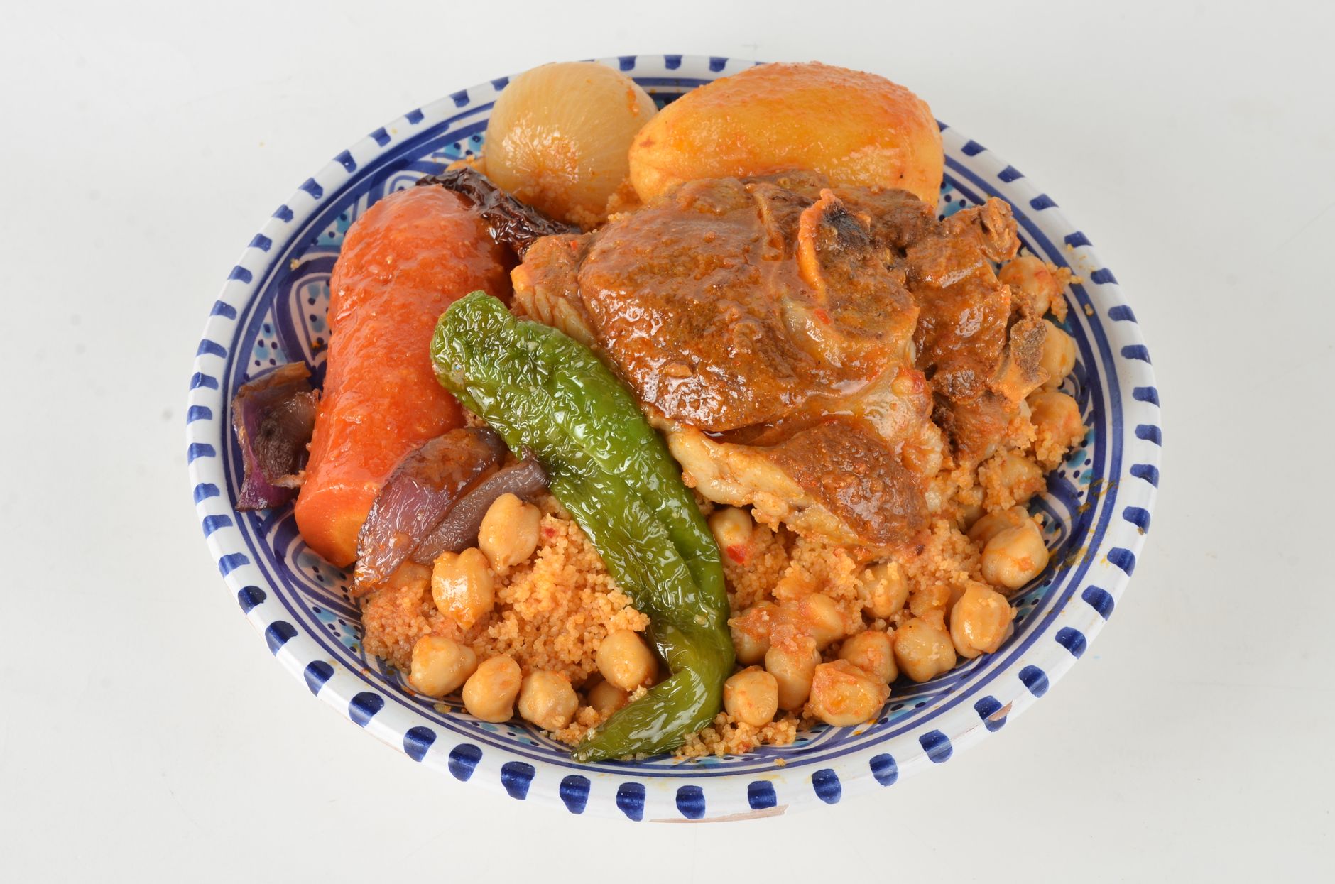 Couscous met lamsvlees en groenten