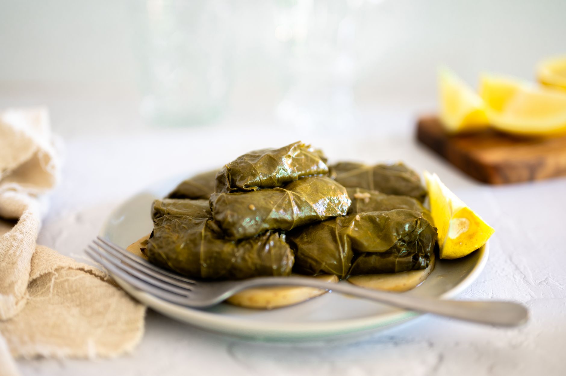 Dolmades: gevulde wijnbladeren
