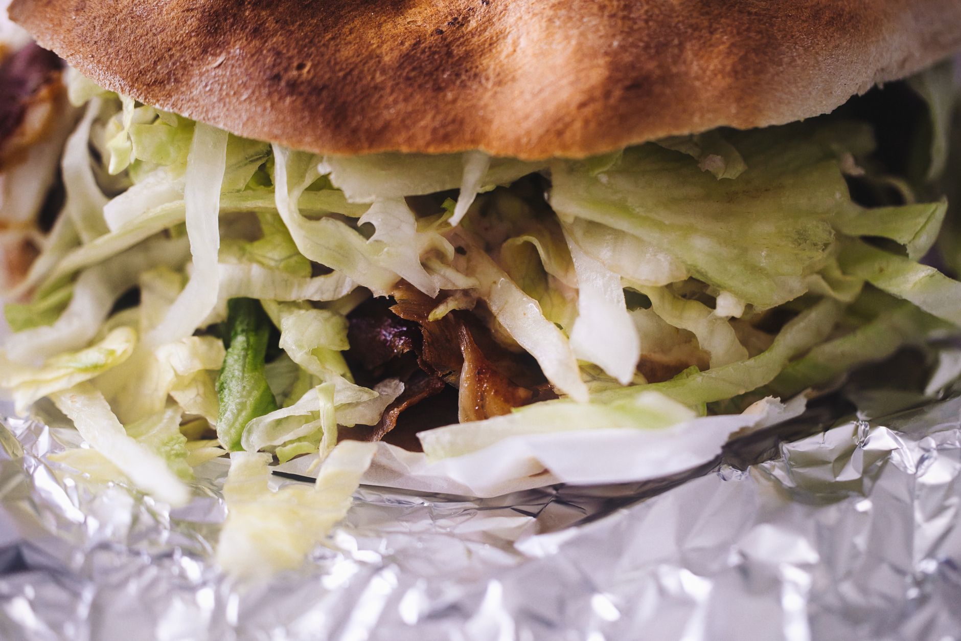 Döner kebab in pitabroodje