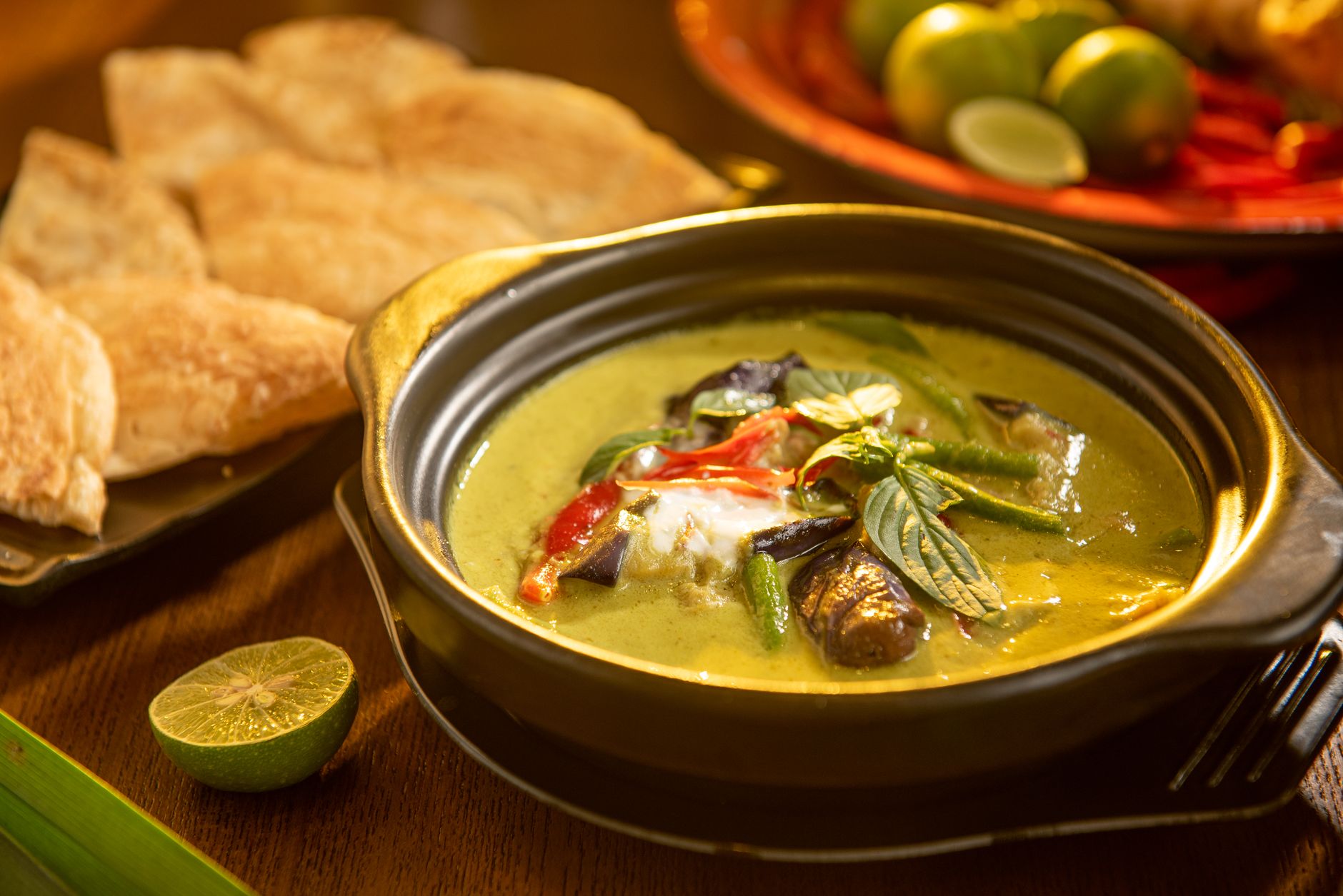 Thaise groene curry met tofu