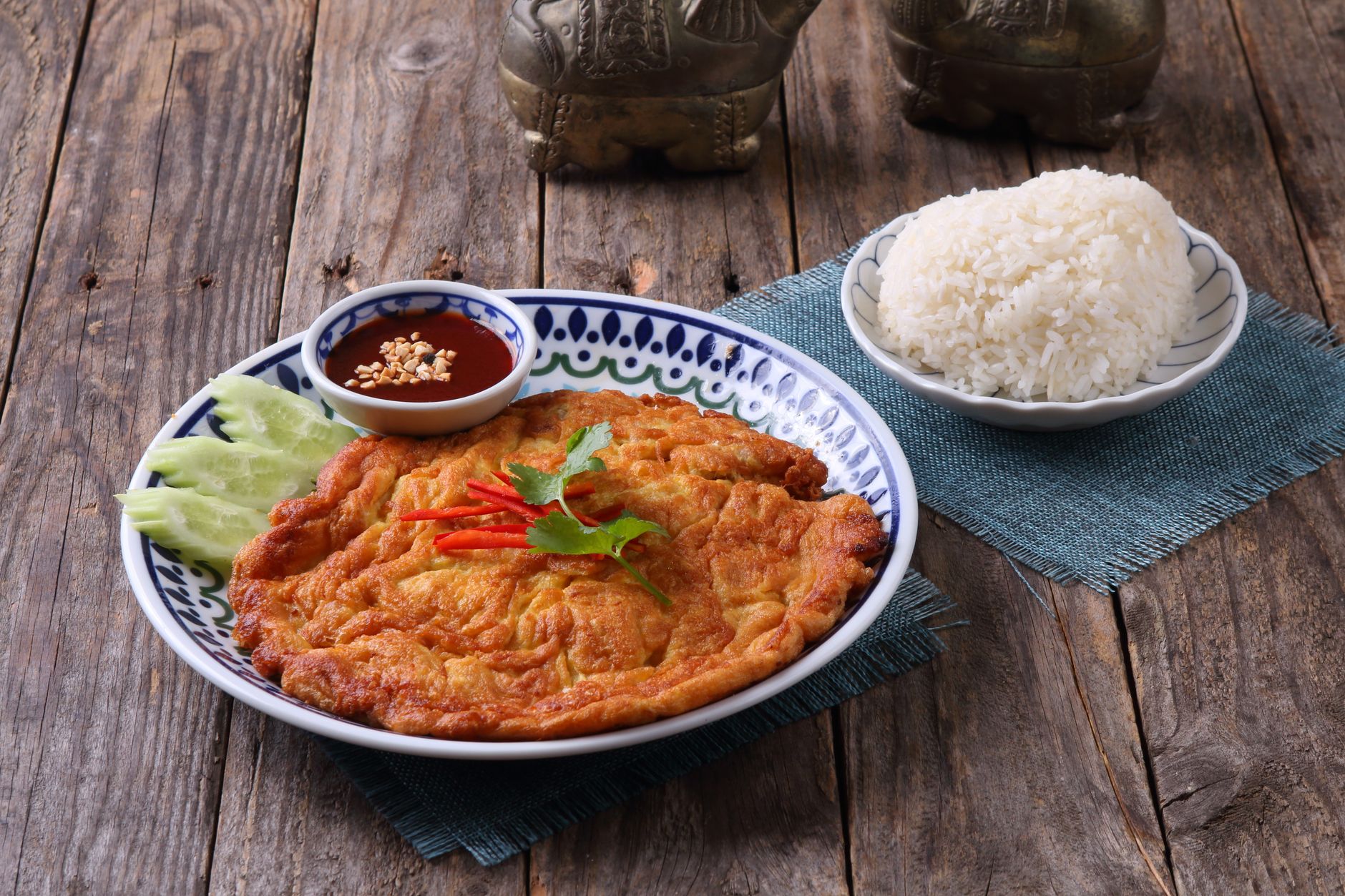 Kai jeow moo (Thaise omelet met varkensgehakt)