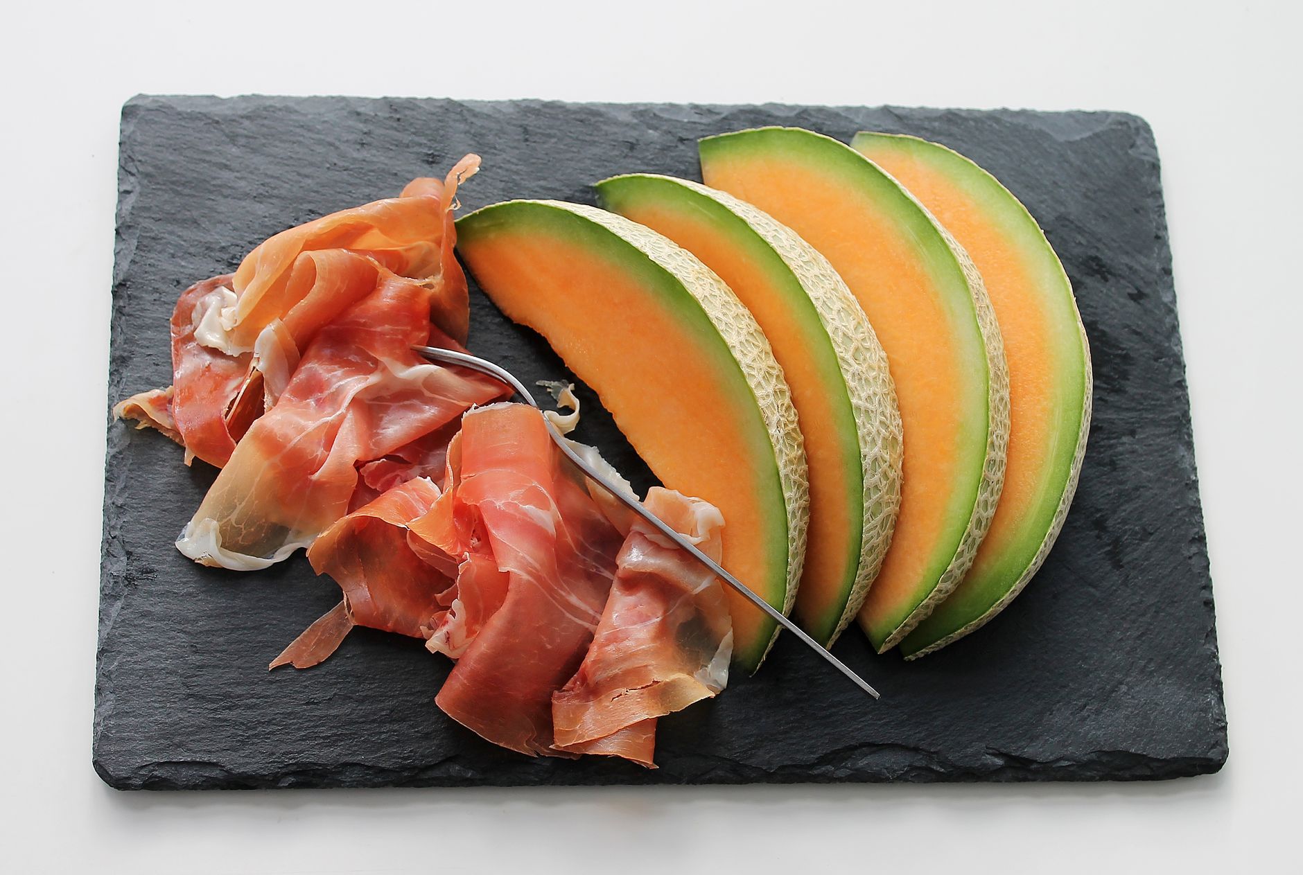 Meloensalade met serranoham
