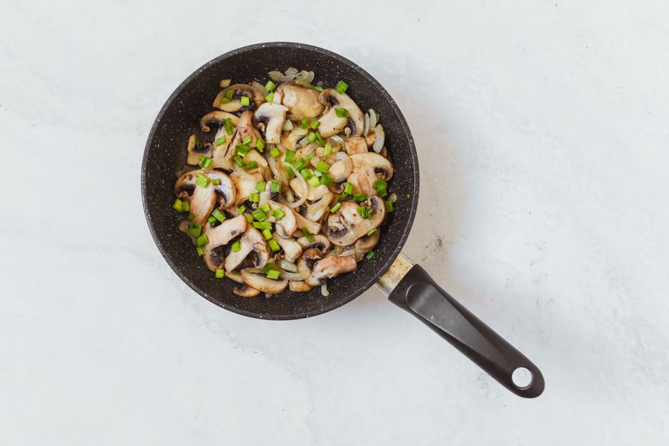 Knoflook-champignons
