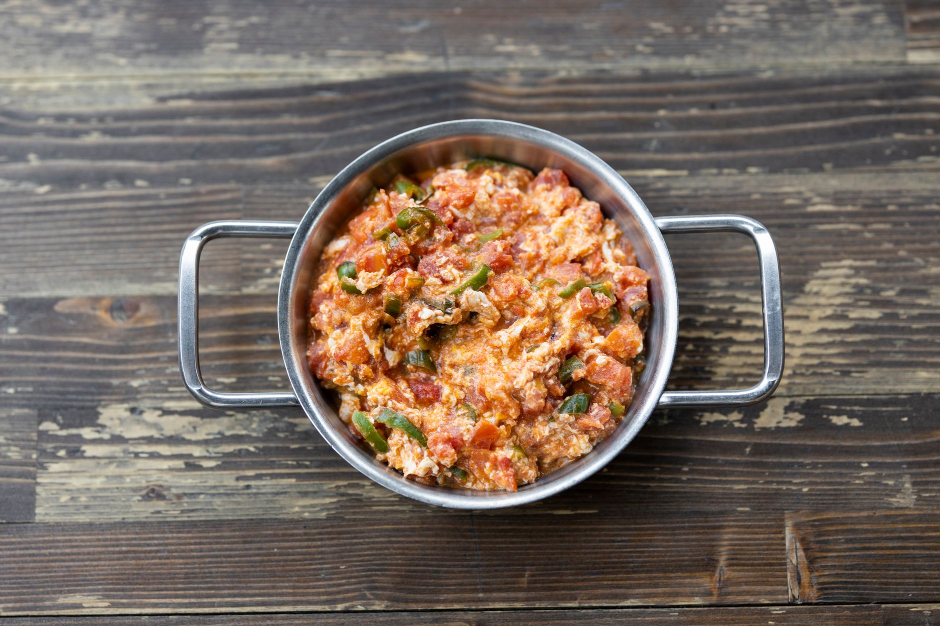 Menemen (Turkse eierschotel met tomaat en paprika)