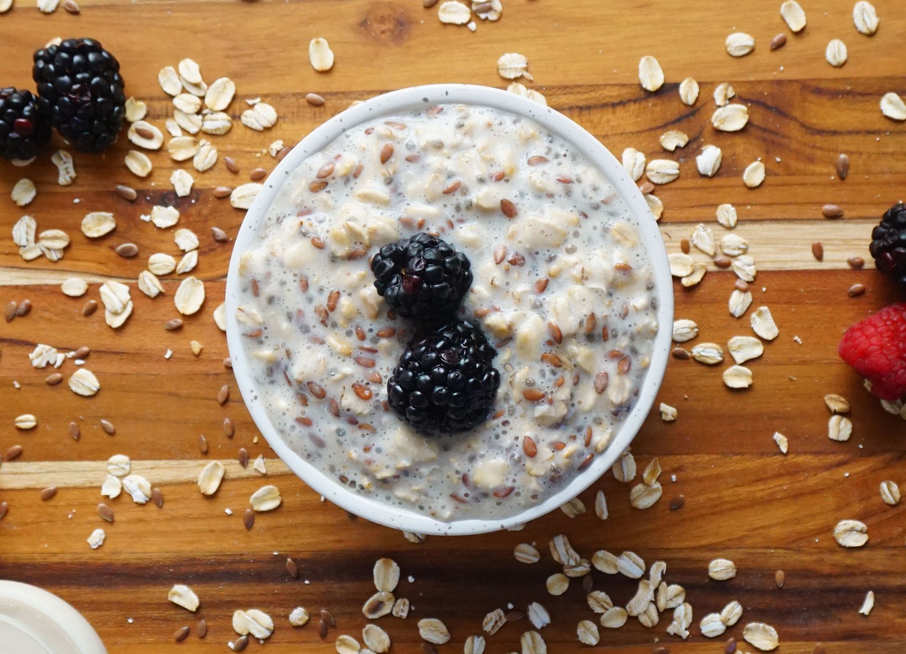 Overnight oats met appel en kaneel