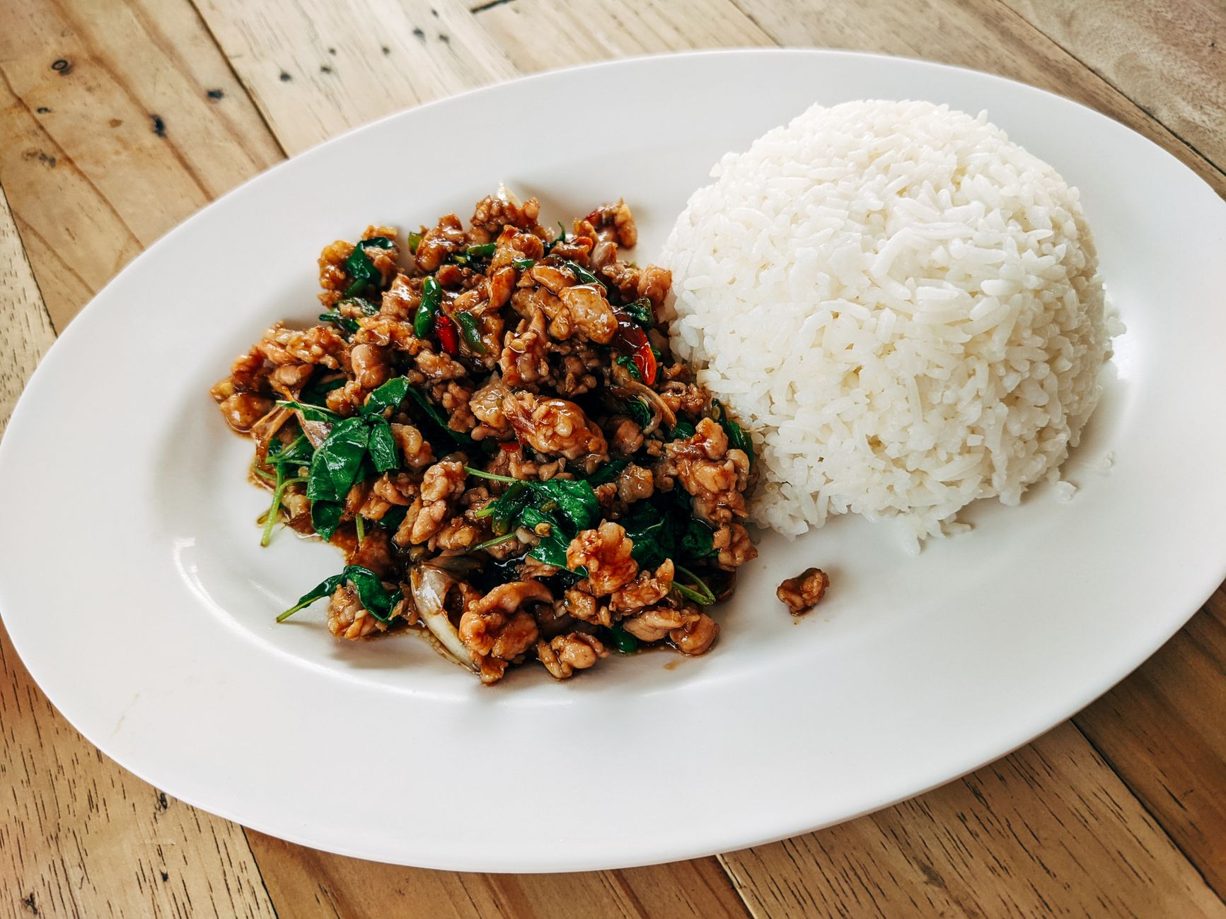 Pad krapow met gehakt