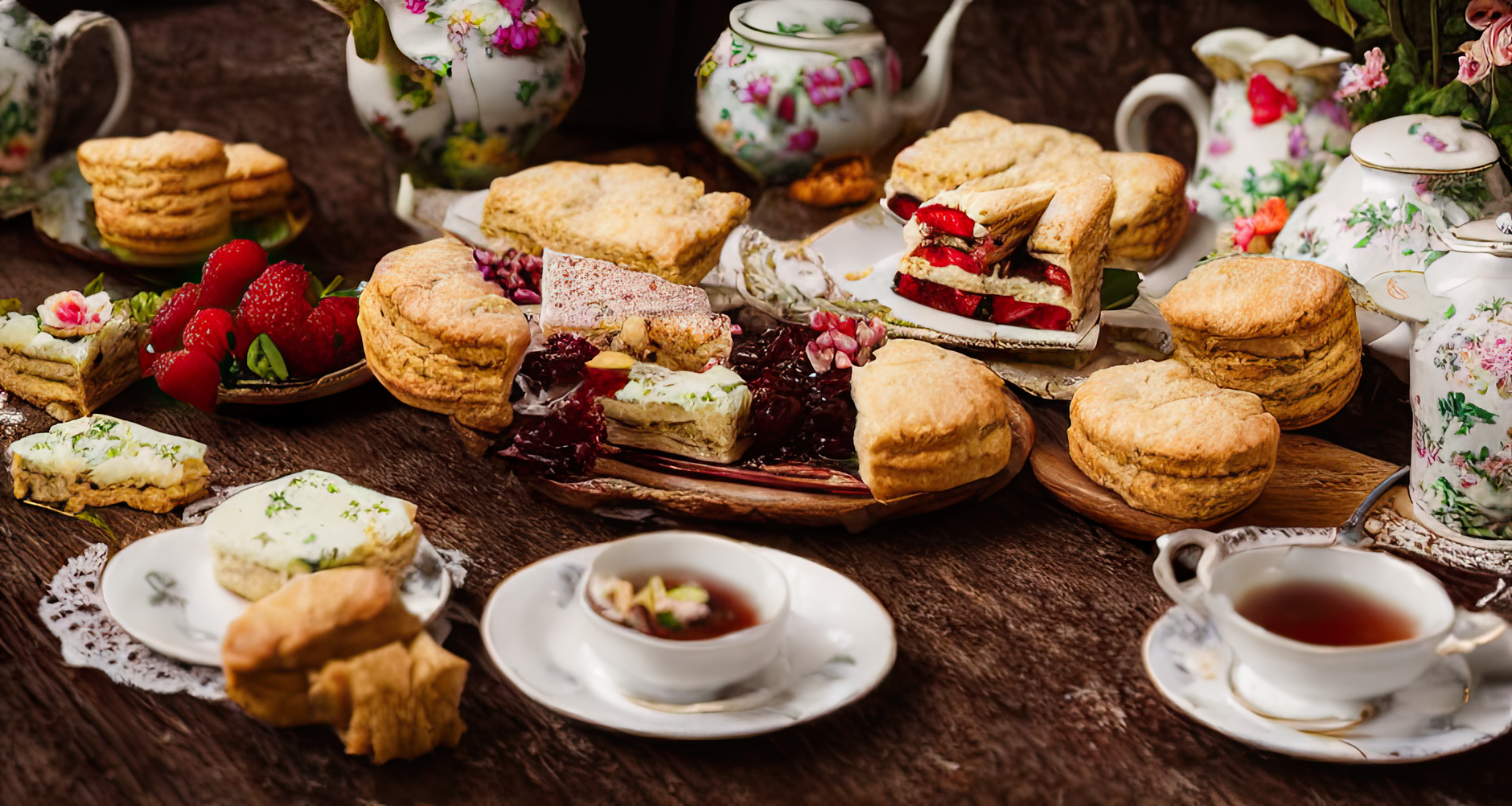 Scones met clotted cream