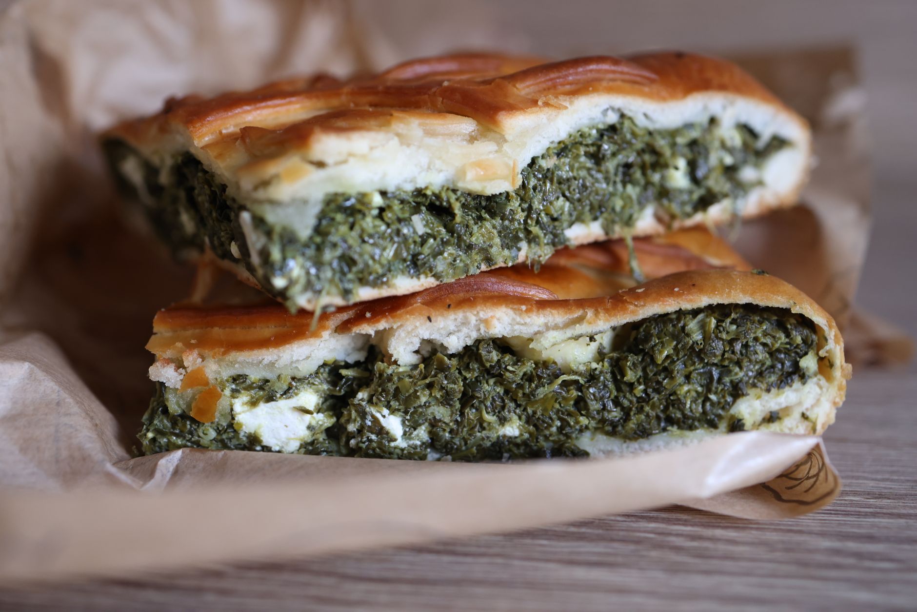 Spanakopita met spinazie en feta