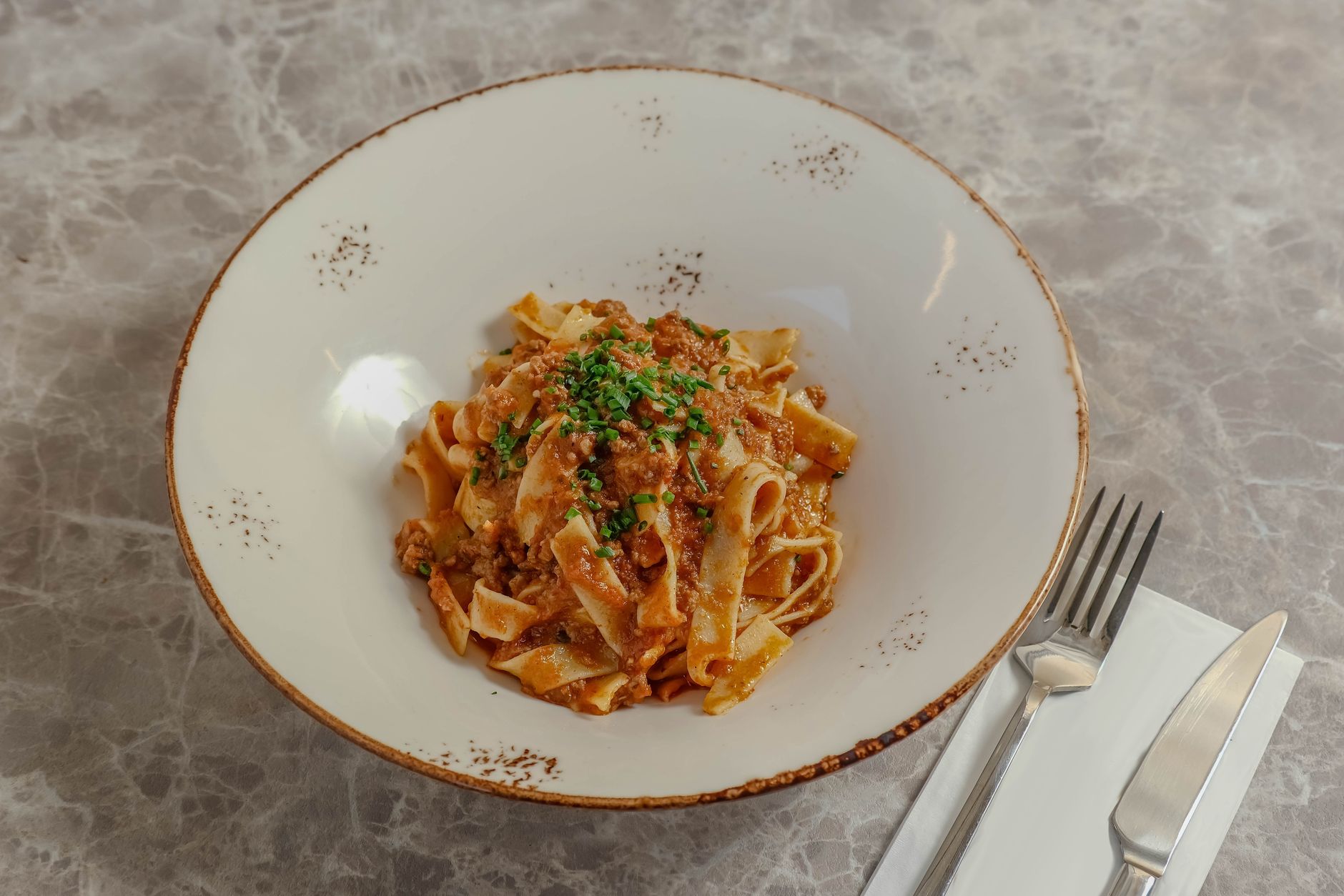 Tagliatelle met ragù alla bolognese