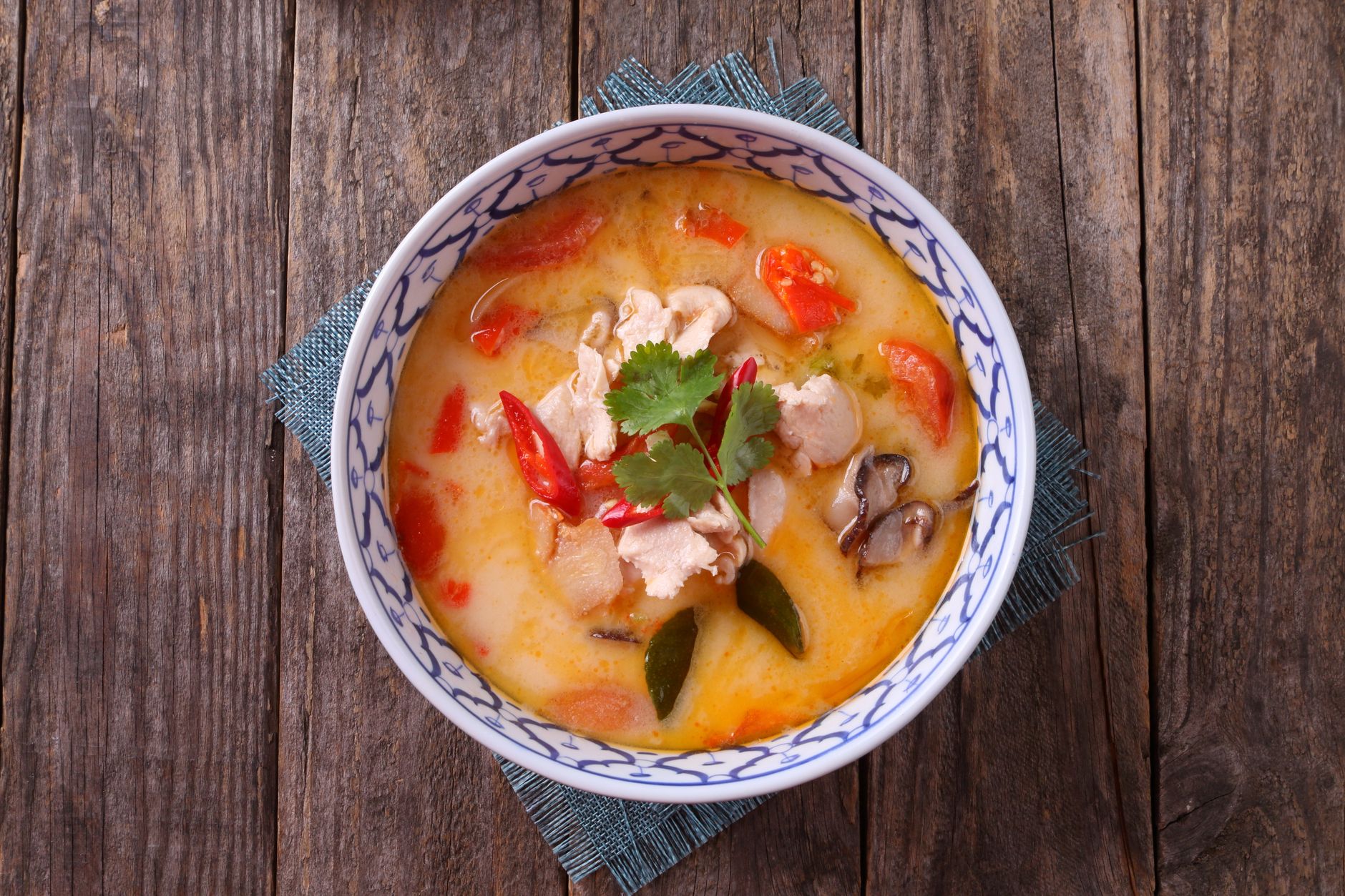 Tom kha kai - kokoskippensoep