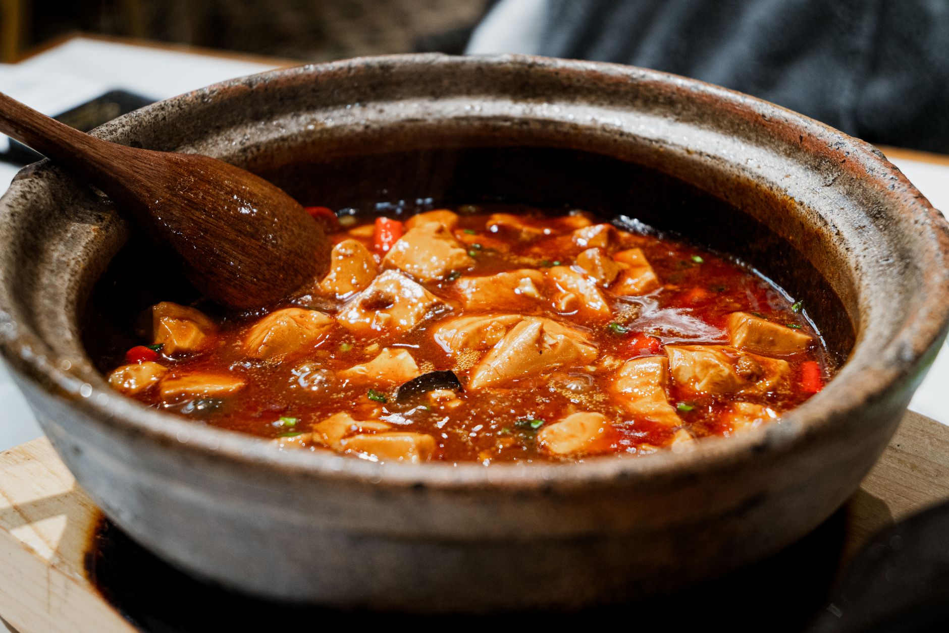 Mapo tofu op vegetarische wijze