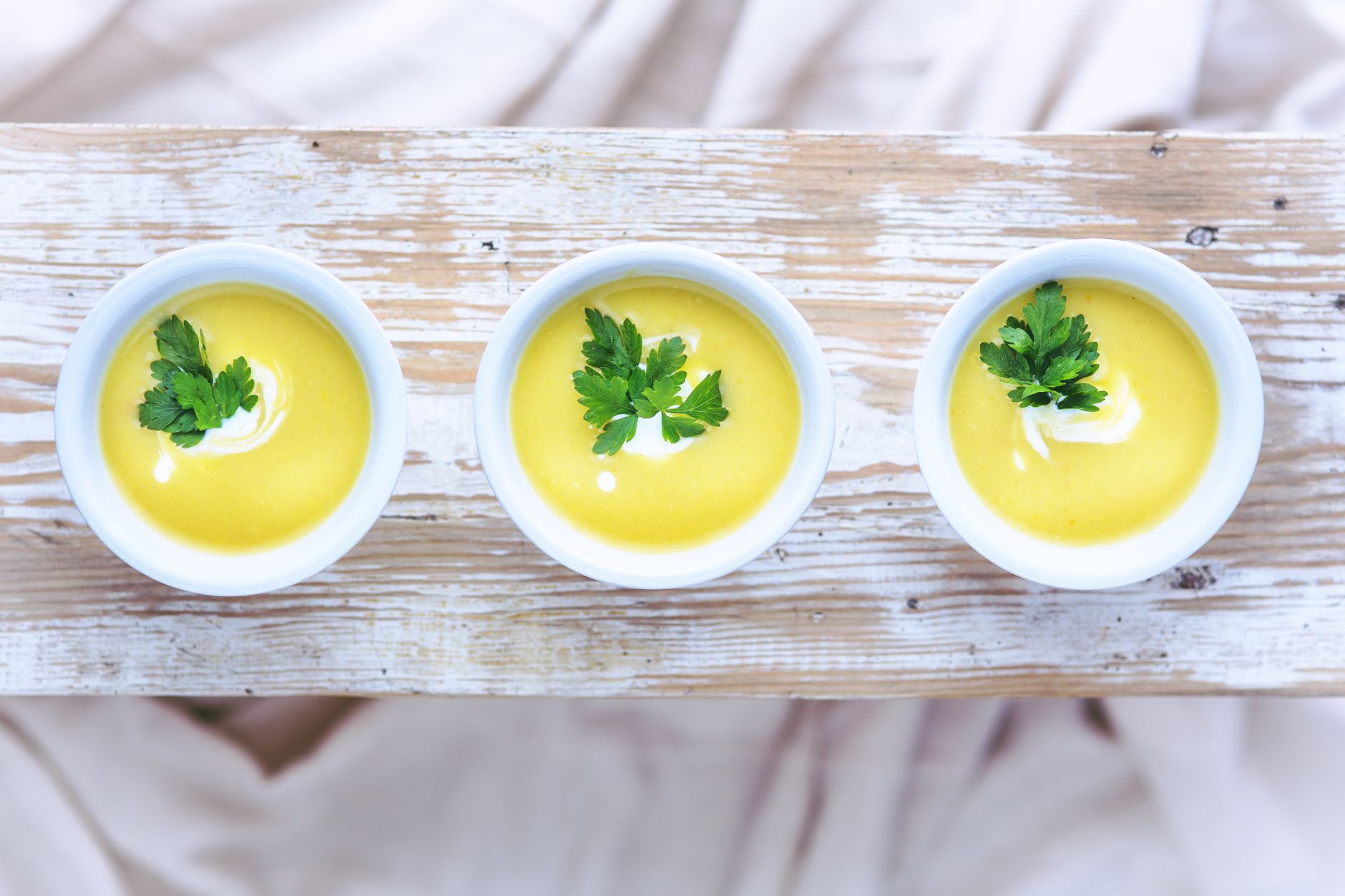 Vichyssoise: koude prei-aardappelsoep