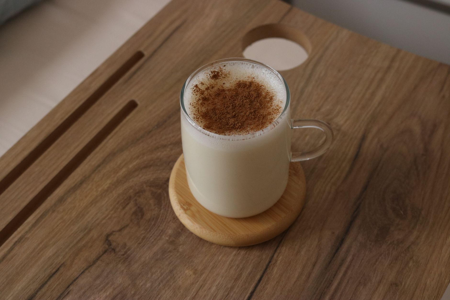 Warme melk met honing