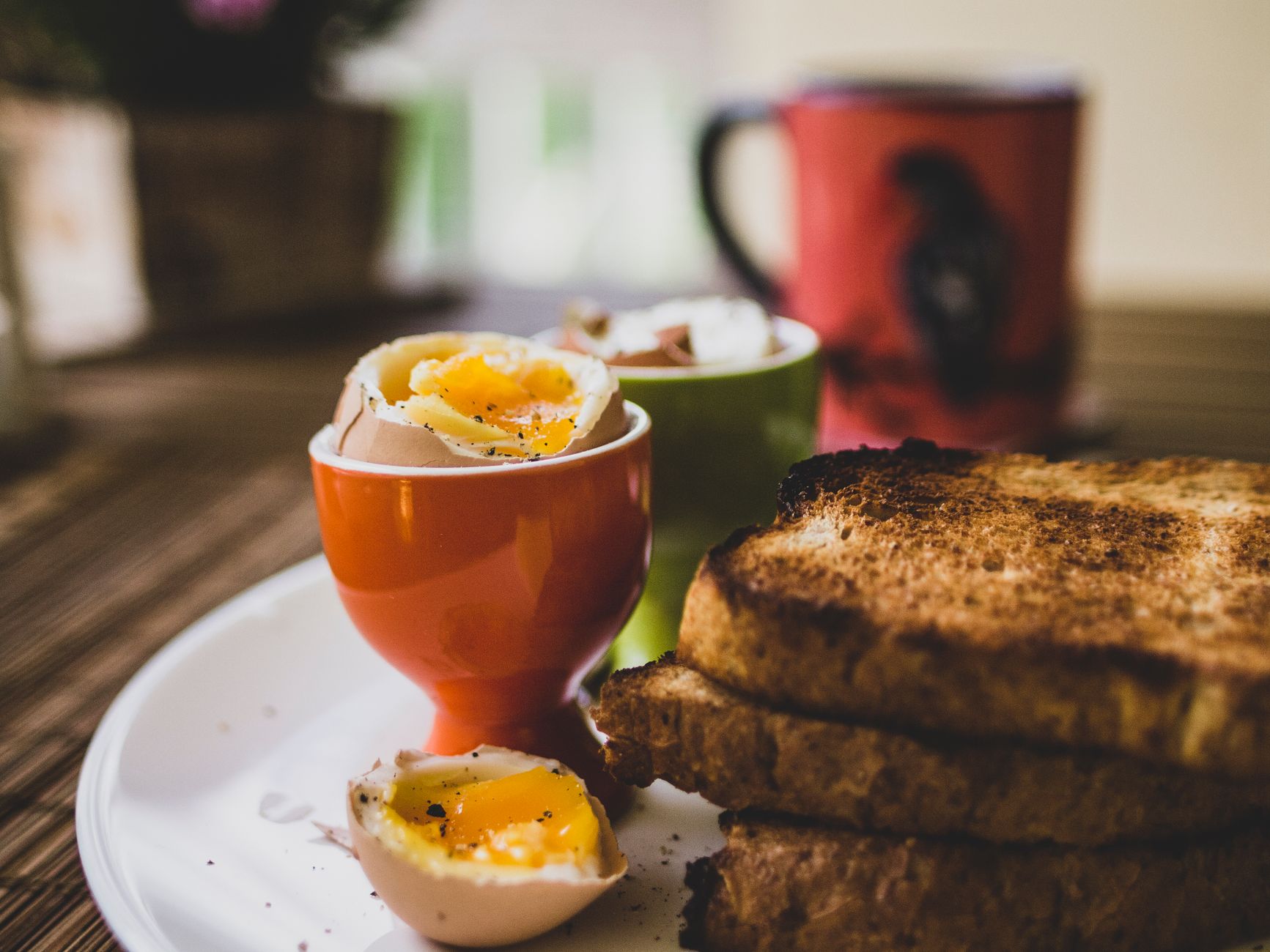 Zachtgekookt ei met toastsoldaatjes