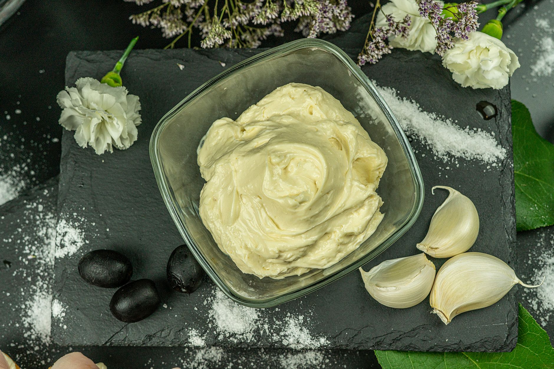 Zelfgemaakte mayonaise